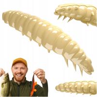 Libra Lures Robaki Przynęta Larva 005 CHEESE Ser 4,5cm słoik 8 sztuk