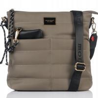 Стеганая сумка-мессенджер MONNARI, сумка для монет, водонепроницаемая, серая