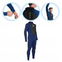 Pianka surfingowa męska AQUASTIC z neoprenu 3/2 mm WAVEY 3/2 granatowy