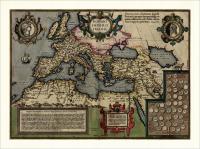 Римская империя карта 30X40CM 1592r. M58