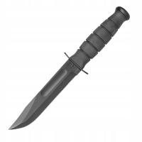 Nóż Ka-Bar 1258 Short Black z pochwa GFN PA66, stali 1095 Cro Van, 133 mm