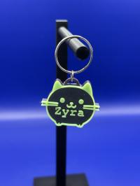 PERSONALIZOWANA Adresówka dla KOTA NFC ŚWIECĄCA W CIEMNOŚCI + IMIĘ