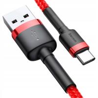 BASEUS MOCNY KABEL USB USB-C TYP-C PRZEWÓD OPLOT QUICK CHARGE 3.0 2A 2M
