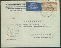 a1531 EGIPT Egypte Cairo 1937 r Par Avion M Khachadourian