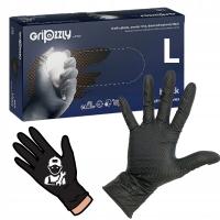 Rękawiczki nitrylowe czarne GRIPZZLY 50 szt.