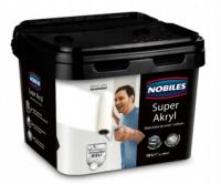NOBILES SUPER AKRYL AKRYLOWA FARBA DO ŚCIAN I SUFITÓW BIAŁA 10L