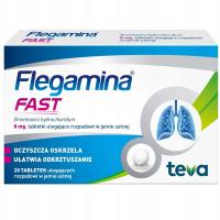 ФЛЕГАМИН Fast 8 мг облегчает отхаркивание 20 штук