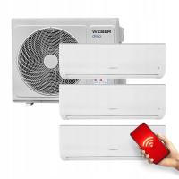 Zestaw klimatyzacji multi split 1 x 2,6 kW + 2 x 3,4 kW + 7,9 kW