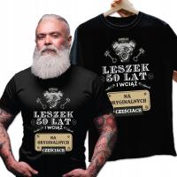 KOSZULKA MĘSKA PREZENT URODZINY 1-99 LAT 40 50 60