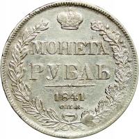 Rosja, 1 rubel 1841 СПБ НГ, Mikołaj I, Petersburg, st. 3+/2-