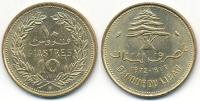 Liban 10 Piastres - 1972r ... Monety