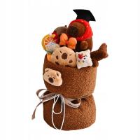 Kapibara Pluszowe Kwiaty Bukiet Ręcznie Robiony Śliczny Pluszowy Prezent na Głęboką Kawę