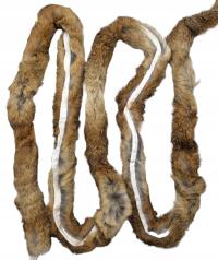 Меховая отделка капюшон воротник натуральный мех шиншилла 100 см