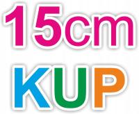 15 cm LITERY CYFRY SAMOPRZYLEPNE NAPISY NAKLEJKI NA SAMOCHÓD WODOODPORNE