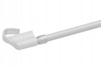 Karnisz do zazdrostek plastikowy zazdrostka teleskopowa 75-125 cm biała