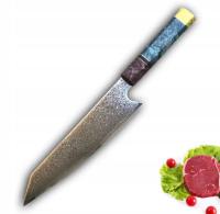 Японский нож Дамасская сталь шеф-повара кованый Vg10