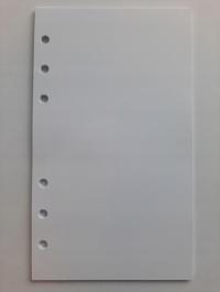 Заправка для переплета записной книжки планировщик белый-чистый-A6 9,9x17cm