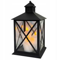 LAMPKA LAMPION DUŻY CZARNY LATARENKA UPOMINEK PREZENT OZDOBA DEKOR DOMU XXL