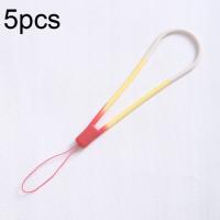 5pcs Silicone Cell Phone Lanyard U Disk Strap Spring Sakura