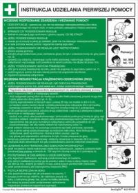 Инструкция по оказанию первой помощи 25X35CM ПВХ