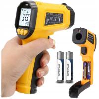 PIROMETR LASEROWY TERMOMETR BEZDOTYKOWY -50 +600°C WYŚWIETLACZ LCD