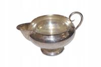 Dzbanek na mleko śmietankę mlecznik posrebrzany zdobiony