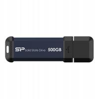 Dysk zewnętrzny SSD Silicon Power MS60 500GB USB 3.2 Gen2 600/500 MB/s Nieb