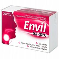 Envil Gardło 1,5 mg + 1 mg + 17,42 mg, 20 tabletek do ssania