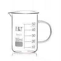 ZLEWKA SZKALANA LABORATORYJNA Z PODZIAŁKĄ UCHWYTEM ZE SKALĄ 50 ML ECOSPA