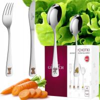 НАБОР ИЗ 4 ДЕТСКИХ СТОЛОВЫХ ПРИБОРОВ ДЕТСКИЙ НАБОР СТОЛОВЫХ ПРИБОРОВ GERLACH