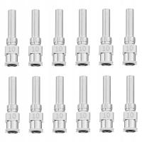 12SZT IGŁY DO DOZOWANIA STAL NIERDZEWNA PRECYZYJNY TĘPY GROT SREBRNE