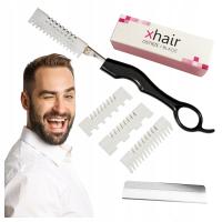 Fryzjerski nóż chiński do golenia Brzytwa z nasadką Wymienne ostrza Zestaw