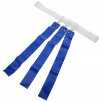 1ZEST NIEBIESKI PAS DO FUTBOLU Z RUCHOMYMI FLAGAMI PVC