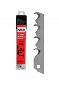 PRO OSTRZA WYMIENNE HAKOWE ŁAMANE SK5 18MM 10SZT