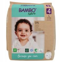 Bambo Nature 4 Maxi 7-14 кг Эко подгузники 24 шт.