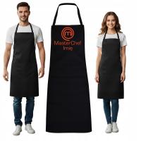 Fartuch Kuchenny Czarny MasterChef Imię Nadruk Personalizowany Prezent