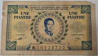 1 Piastre Indochiny Francuskie Kambodża Laos banknot oryginał unikat p.603