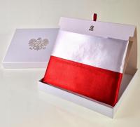 Шкаф флаг польский атлас декоративная коробка с эмблемой металлический штифт