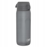 Большая серая спортивная бутылка для воды для мужчин в тренажерном зале, профилированная ИОН8 0,75 л