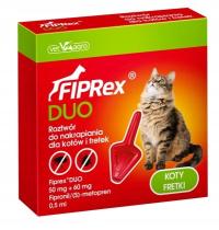 FIPREX DUO кошка / хорек для клещей 50 мг 60 мг