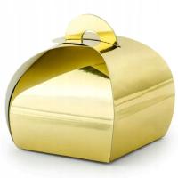 Подарочные коробки для гостей золотая благодарность причастие свадьба 10 шт