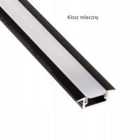 Профиль LED DESIGN LIGHT INLINE MINI XL 2M черный молочный абажур