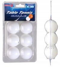 МЯЧИ ДЛЯ НАСТОЛЬНОГО ТЕННИСА ПИНГ-ПОНГА 6ШТ