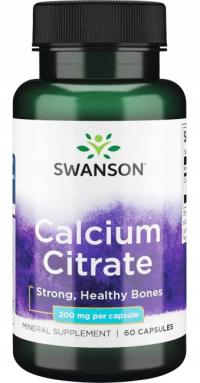 SWANSON CYTRYNIAN WAPNIA Wapń KOŚCI Zęby 200 mg 60