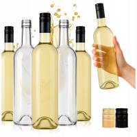 30x BUTELKI DO WINA Z ZAKRĘTKAMI 750 ML 0,75 L BUTELKI BEZBARWNE DO WINA