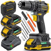 WIERTARKO WKRĘTARKA akumulatorowa 21V HUMBERG HM-432 +2x Bateria MEGA MOCNA