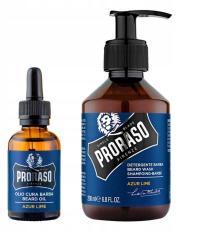 Zestaw Proraso Azur Lime Olejek do Brody 30ml Szampon 200ml - ( cytrusowy )