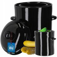 БОЧКА ИЗ КЕРАМОГРАНИТА ГЕРМЕТИЧНЫЙ ГОРШОК 5Л КАШПО ИЗ КЕРАМОГРАНИТА ОГУРЦЫ КАПУСТА