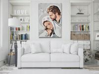 Malowanie Po Numerach Święta Rodzina Jezus Maryja Religia Madonna 40x60cm