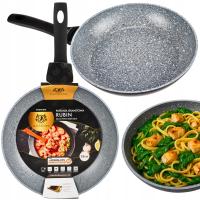 PATELNIA INDUKCJA PATELNIA 28 cm GRANITOWA GŁĘBOKA NIEPRZYWIERAJĄCA RUBIN